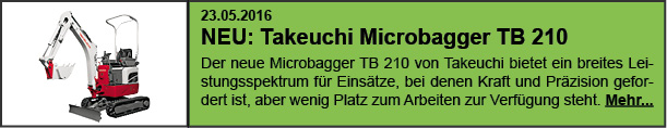 Takeuchi Microbagger TB 210 mieten