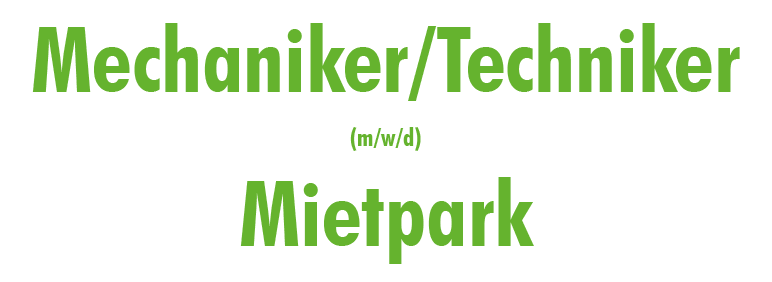 Mechaniker/Techniker (m/w/d) Mietpark
